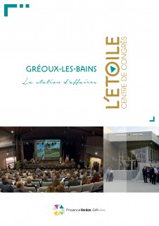 Brochure du centre des Congrès de Gréoux-les-Bains