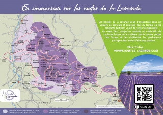 Carte des Routes de la Lavande