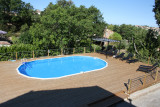 Piscine, vue du balcon